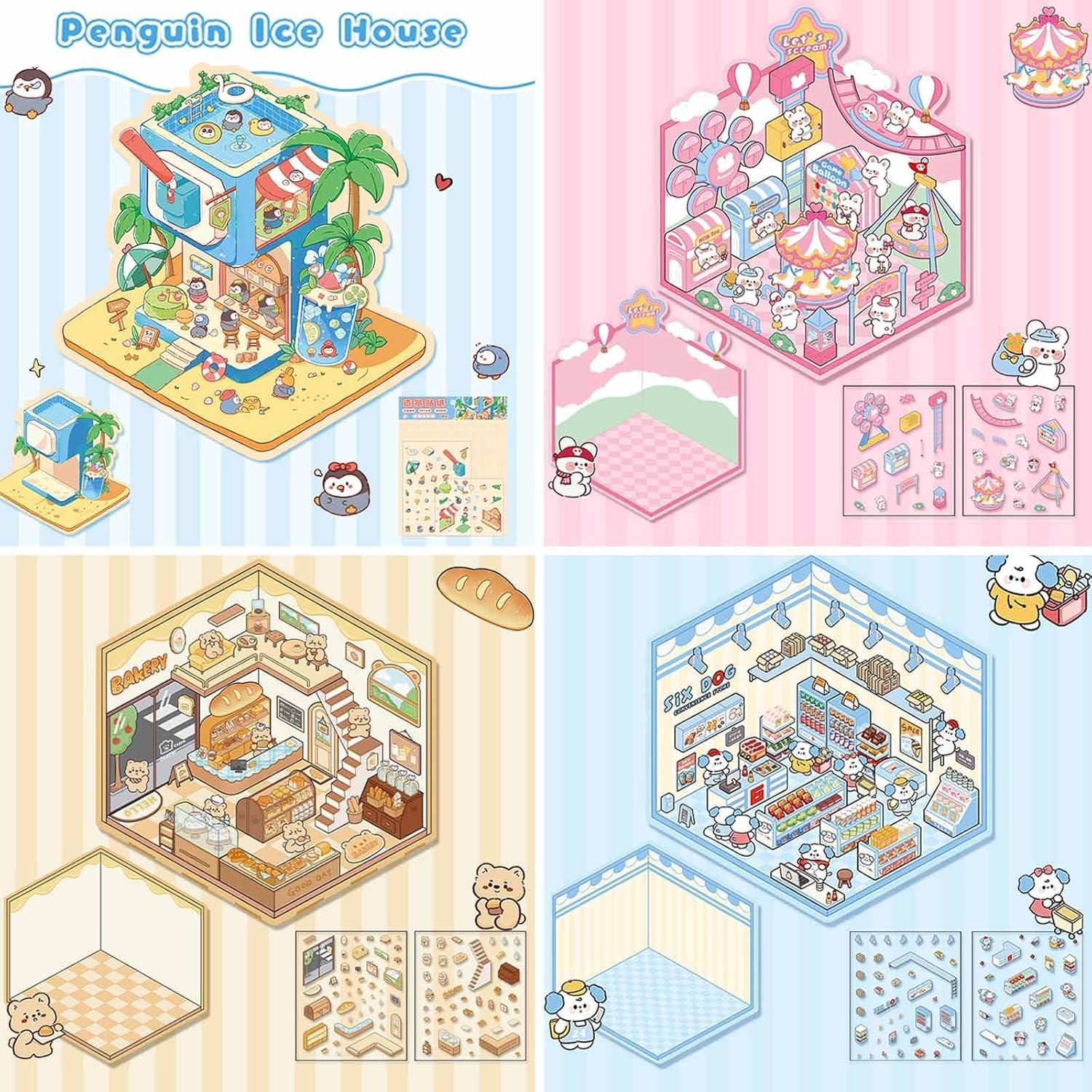 Pegatinas 3D iGetooy - 4 Juegos para Decorar y DIY