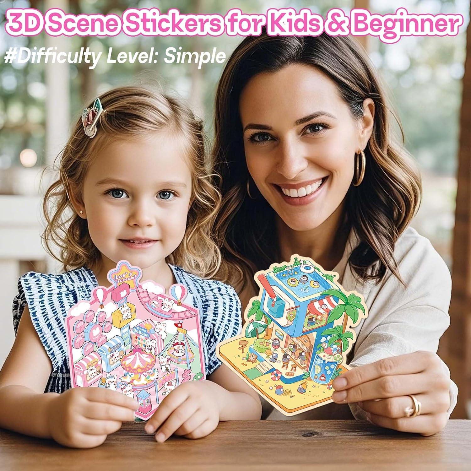 Pegatinas 3D iGetooy - 4 Juegos para Decorar y DIY