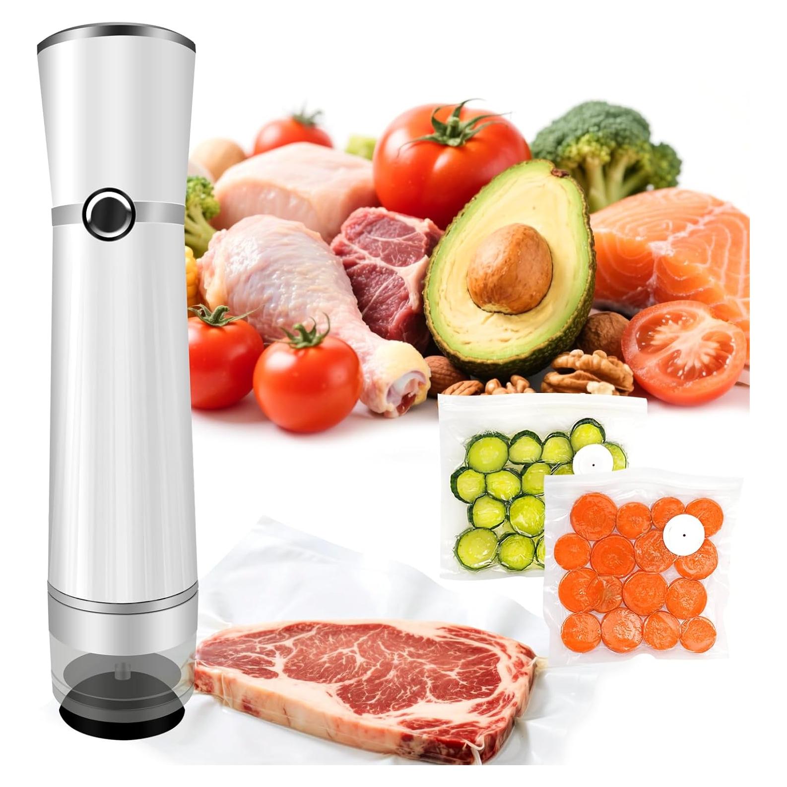 Sellador de Vacío Manual RAIN SPIRIT con 10 Bolsas Reutilizables