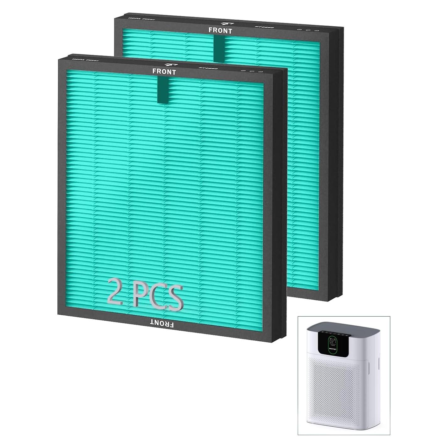 Filtro de Reemplazo H13 HEPA WESTHEY HY4866 2 Pcs
