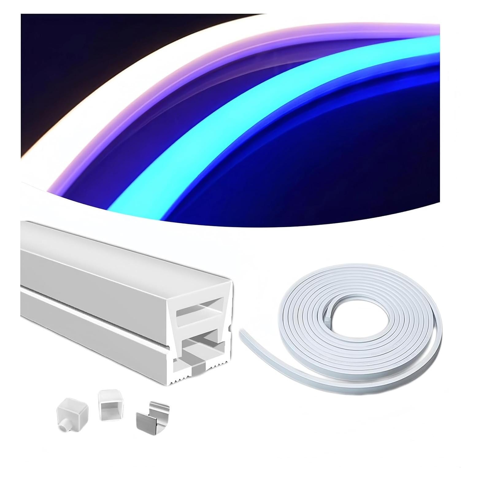 Canal LED de Silicona KSDLMPA 5M IP67 para Tiras de 10mm