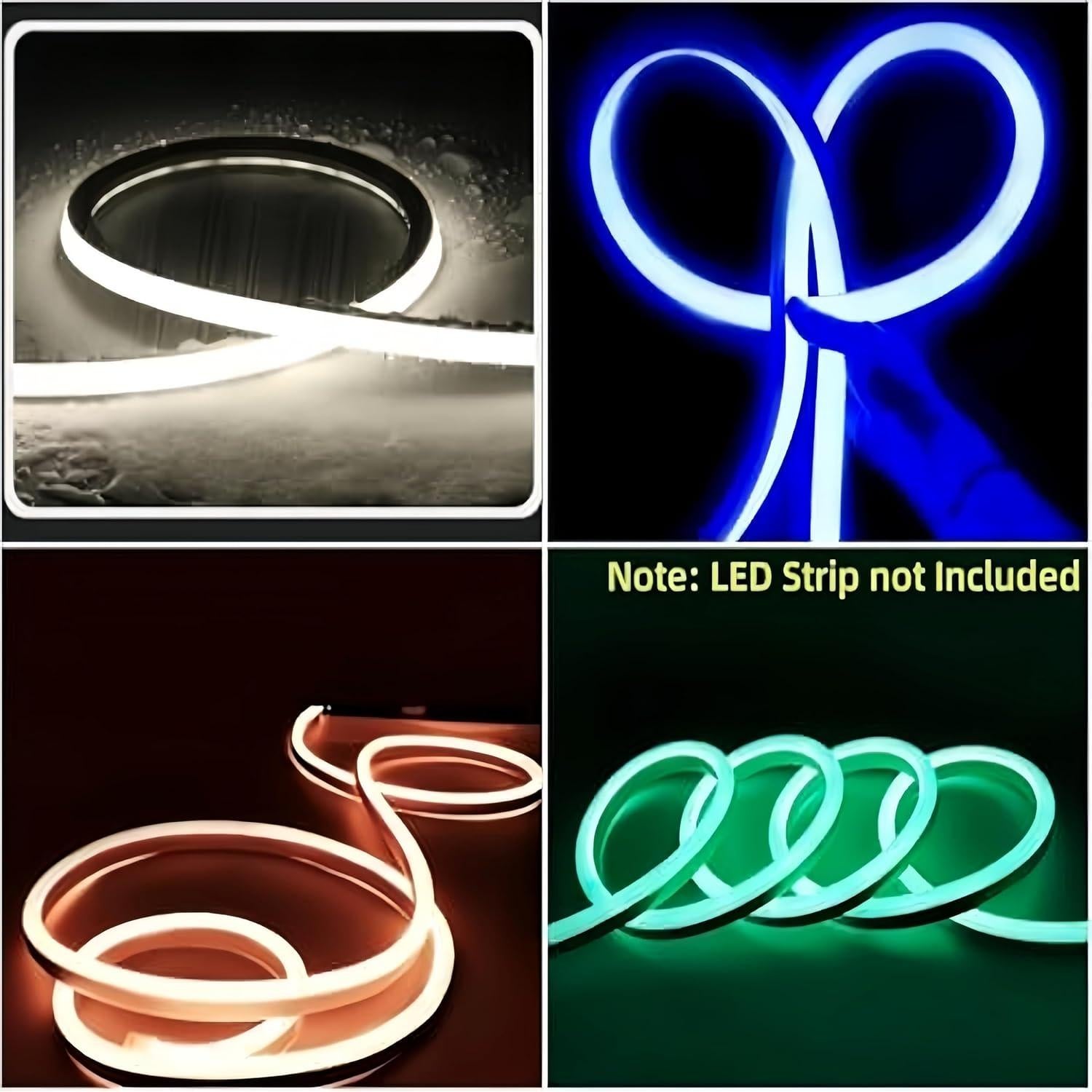 Canal LED de Silicona KSDLMPA 5M IP67 para Tiras de 10mm