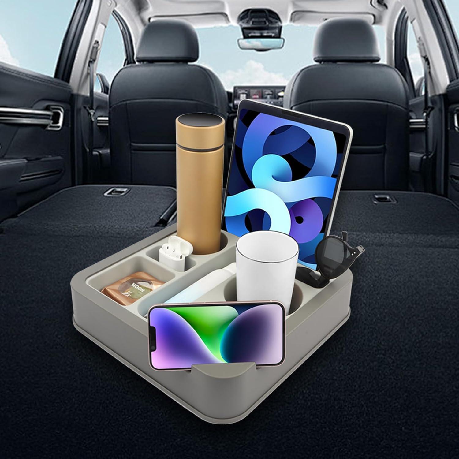 Soporte y bandeja organizadora Heavyrain - Silicona gris