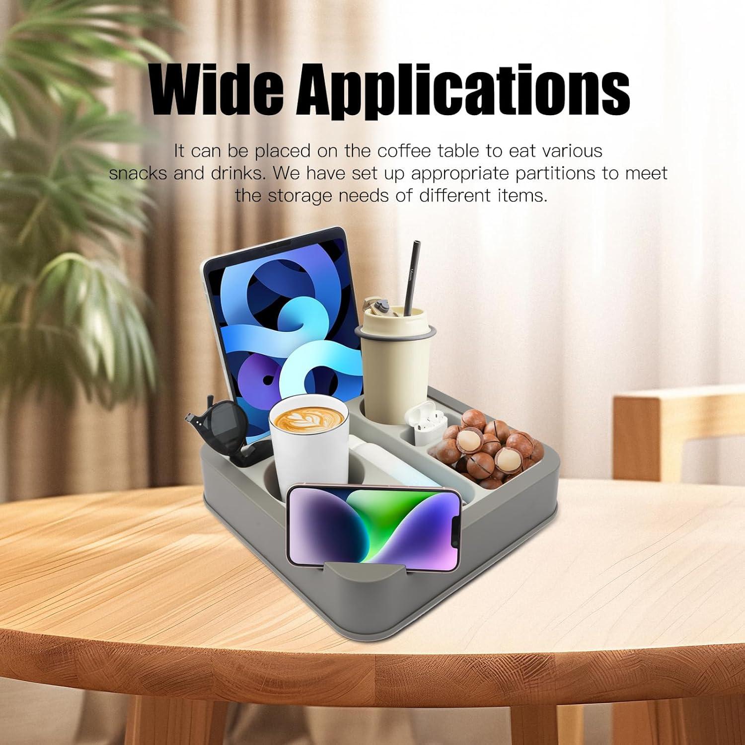 Soporte y bandeja organizadora Heavyrain - Silicona gris