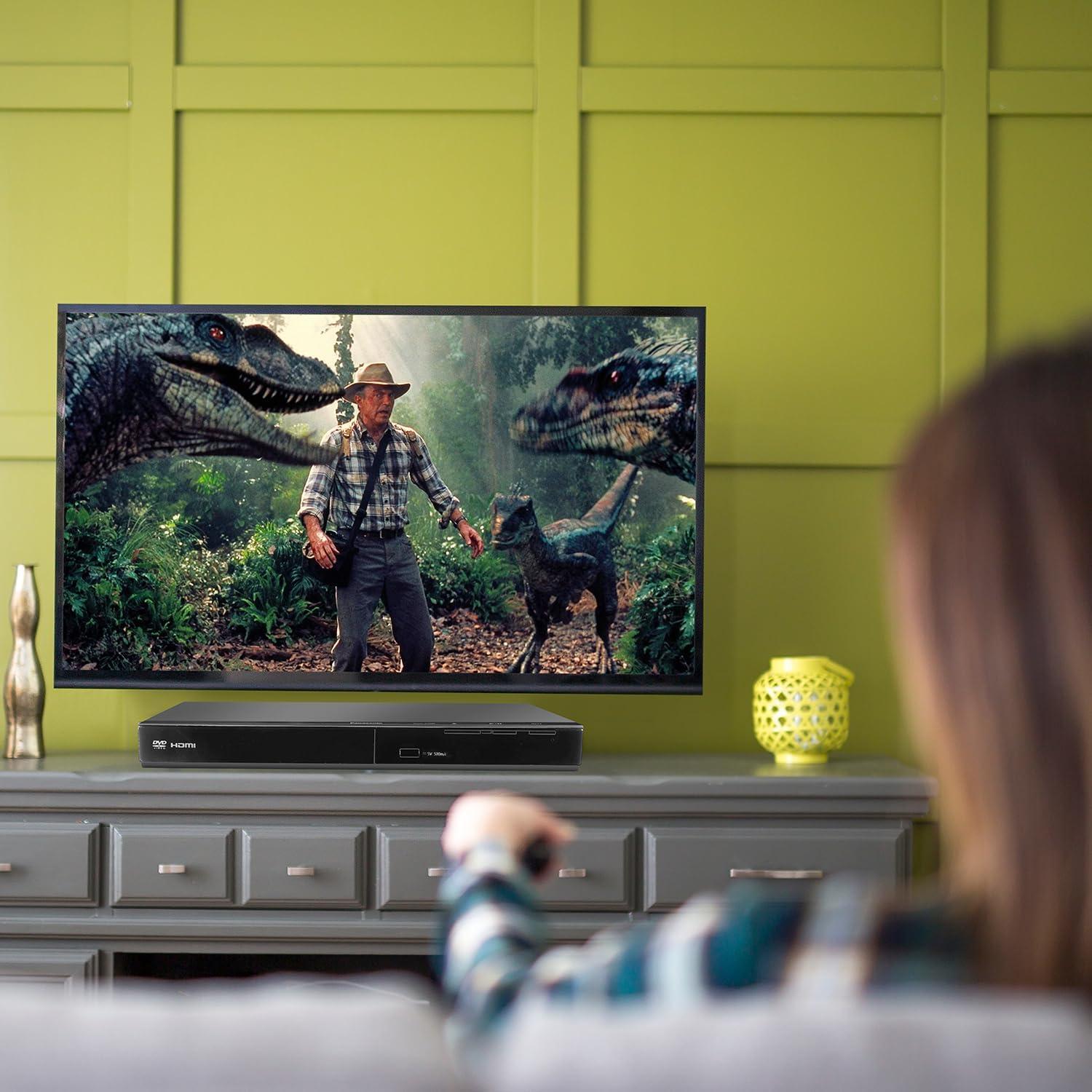 Reproductor de DVD Panasonic DVD-S700 + Control Remoto + Cable HDMI 4K + USB 64GB