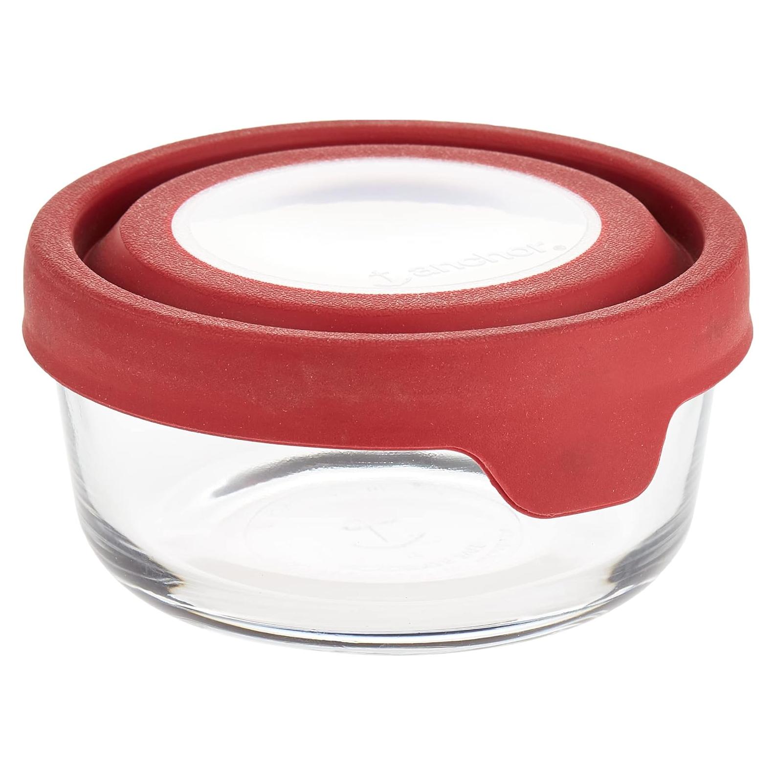 Contenedor de Almacenamiento de Alimentos de Vidrio Anchor Hocking 2 Tazas