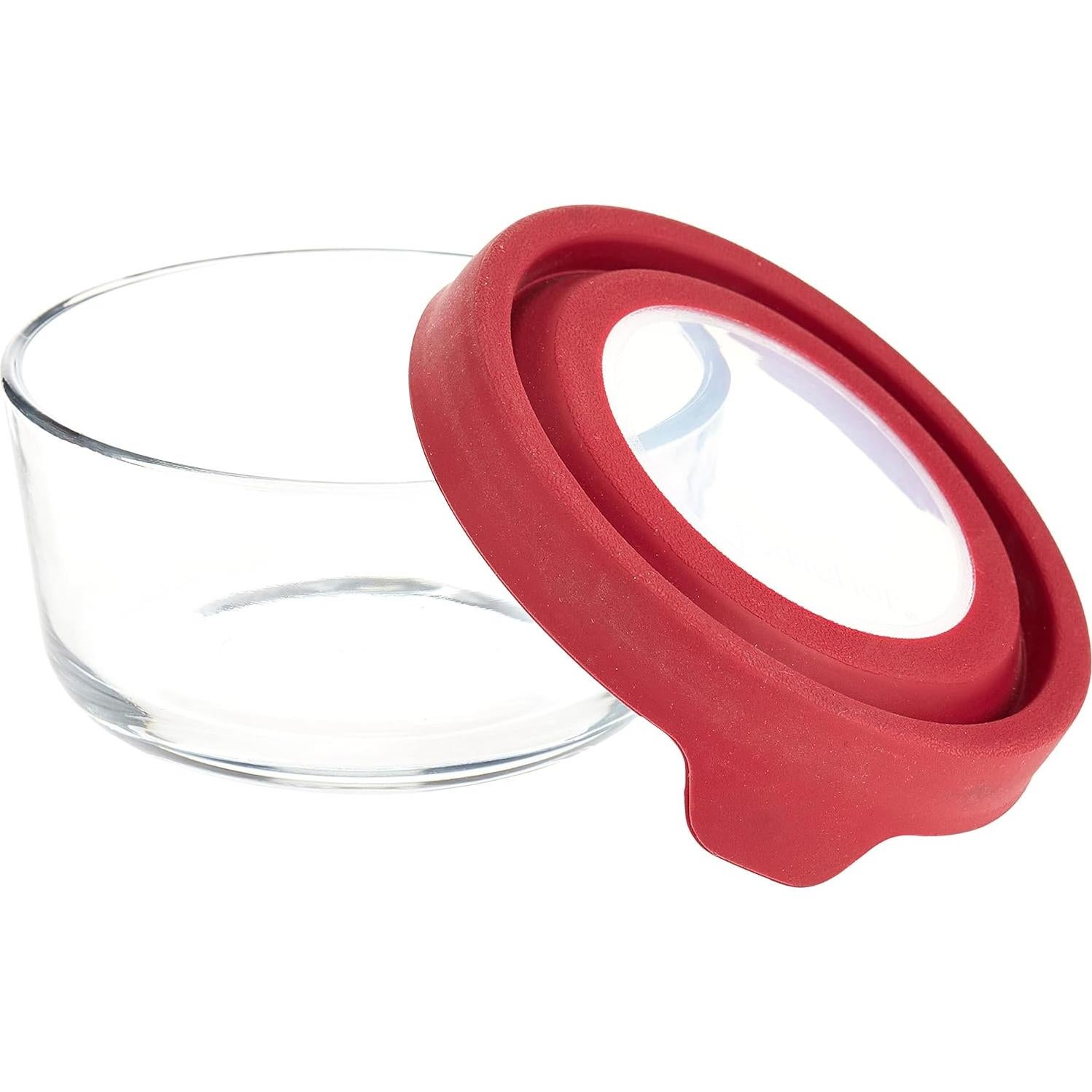 Contenedor de Almacenamiento de Alimentos de Vidrio Anchor Hocking 2 Tazas