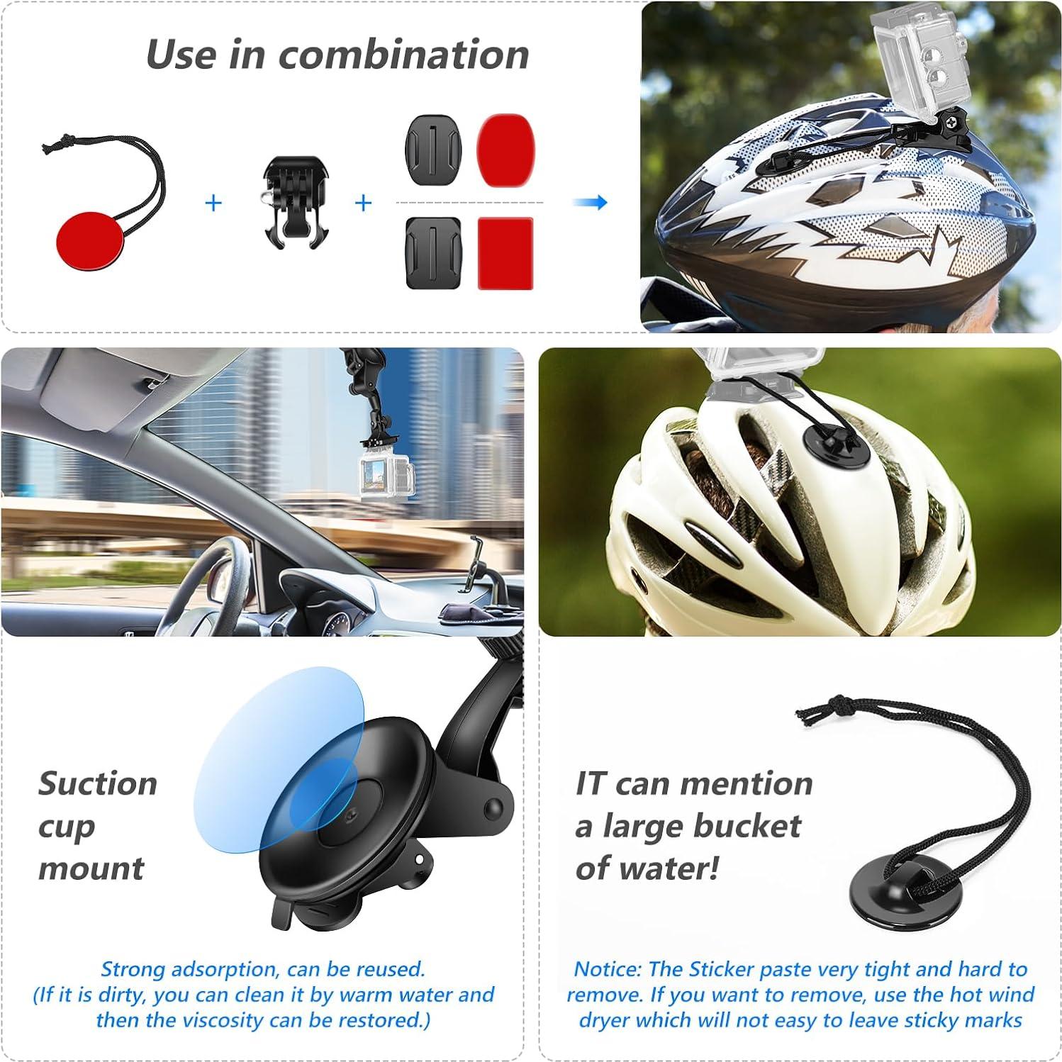 Kit de Accesorios 50 en 1 NEEWER para Cámara de Acción y Soporte