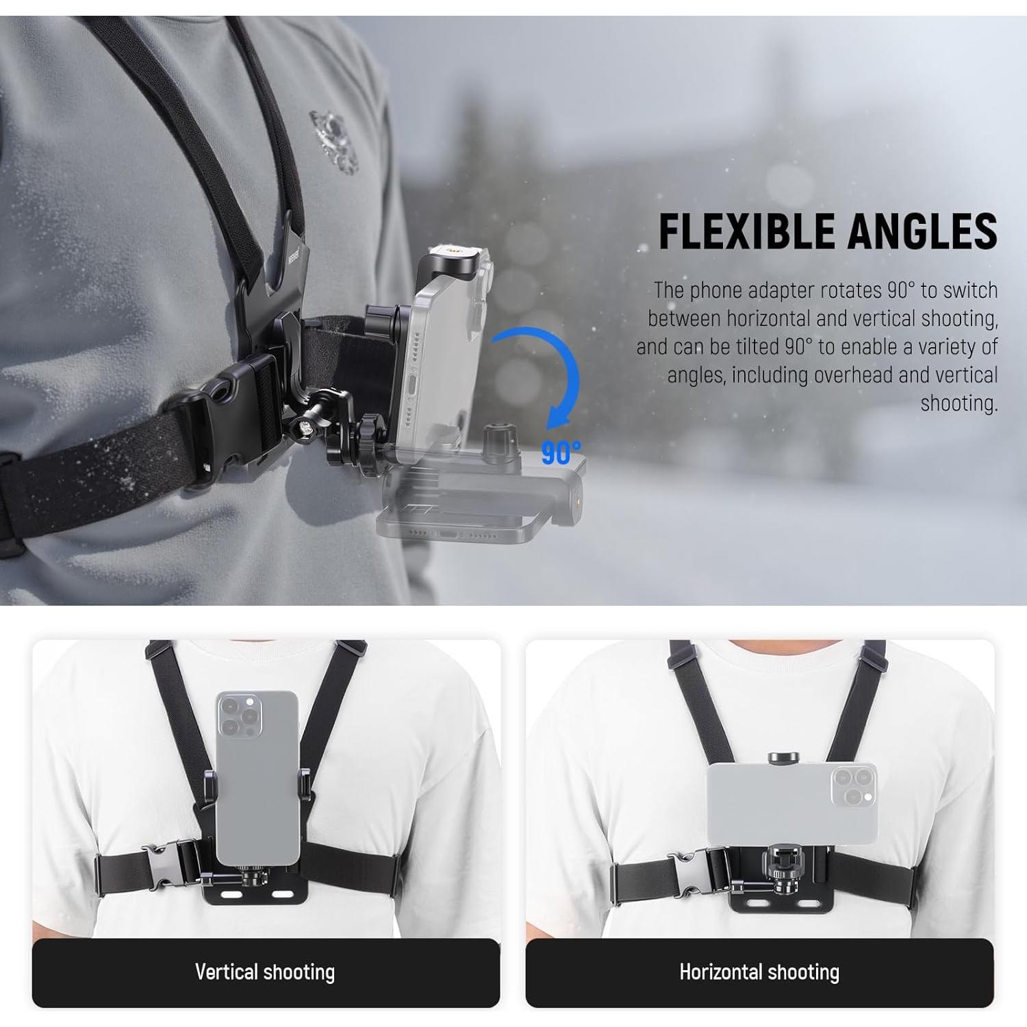 Kit de Accesorios 50 en 1 NEEWER para Cámara de Acción y Soporte