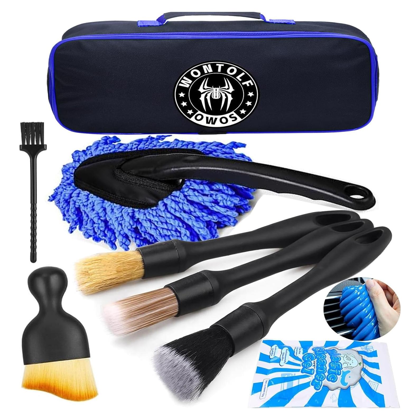 Kit de Cepillos para Detallar Automóviles Wontolf 8 Piezas