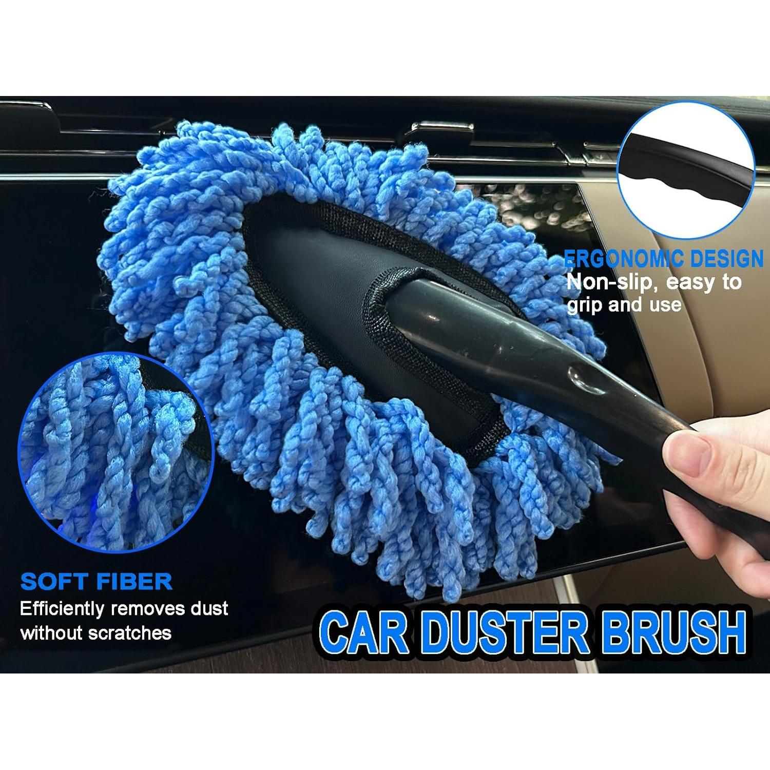 Kit de Cepillos para Detallar Automóviles Wontolf 8 Piezas