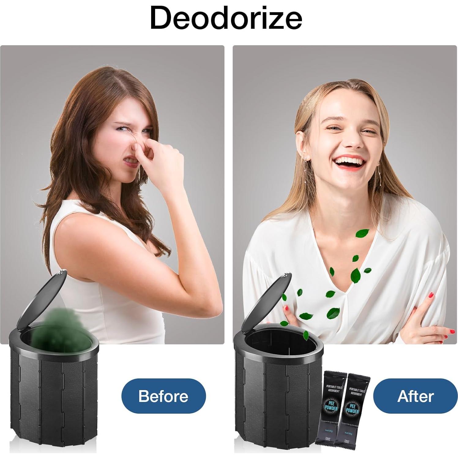 Polvo Absorbente para Inodoros Portátiles TRIPTIPS 20g - Gel Desodorante