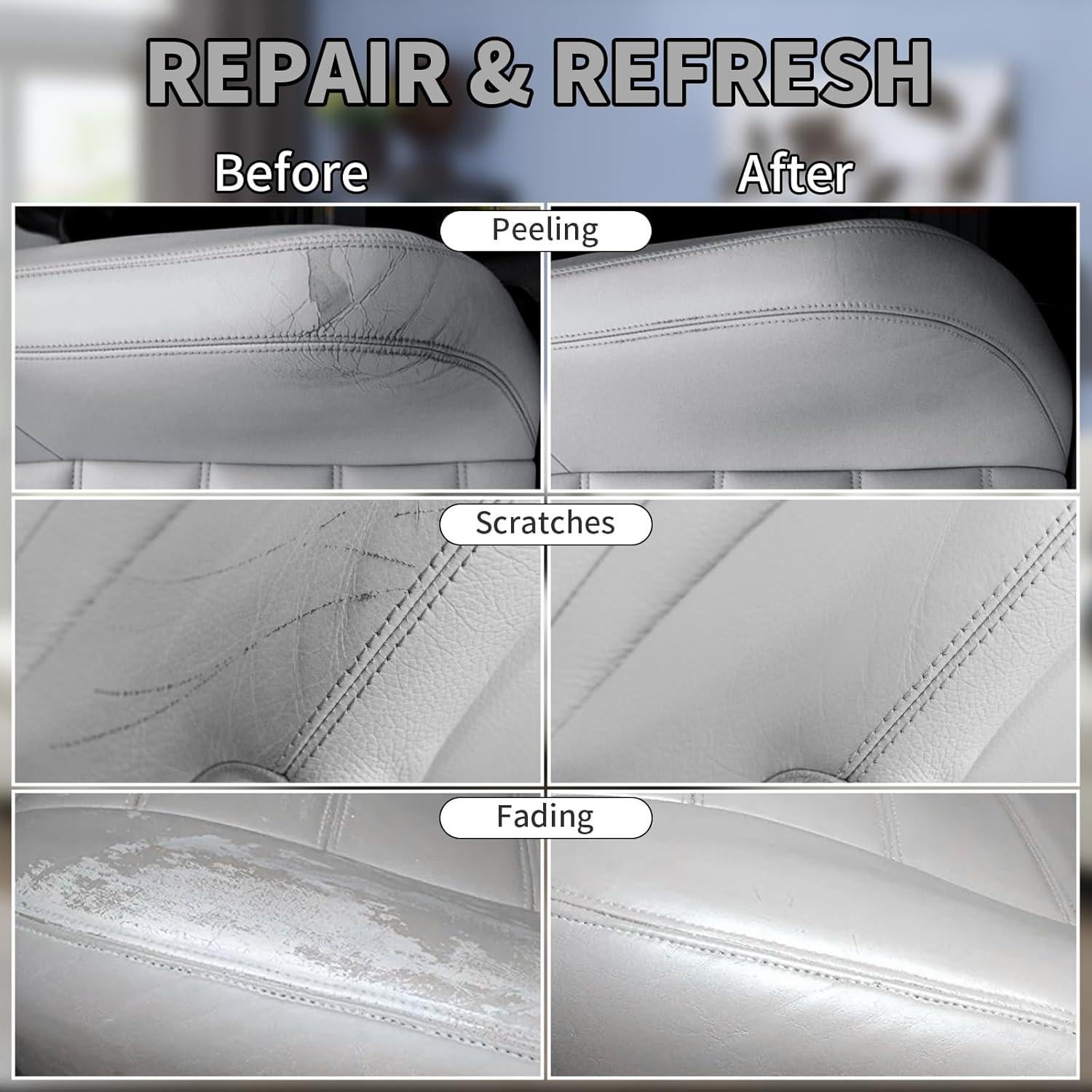 Bálsamo de Recoloración de Cuero BSCPAM 240g Gris - Kit Reparación