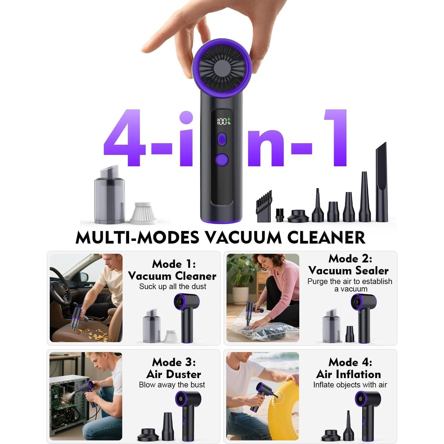 Aspiradora de Mano Inalámbrica Hayousui SOKVC10 16000PA