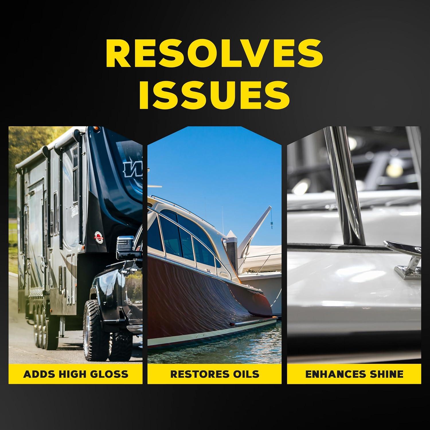 Pulidor de Alto Brillo Meguiar's M4516 para Barcos y RV - 16 Oz