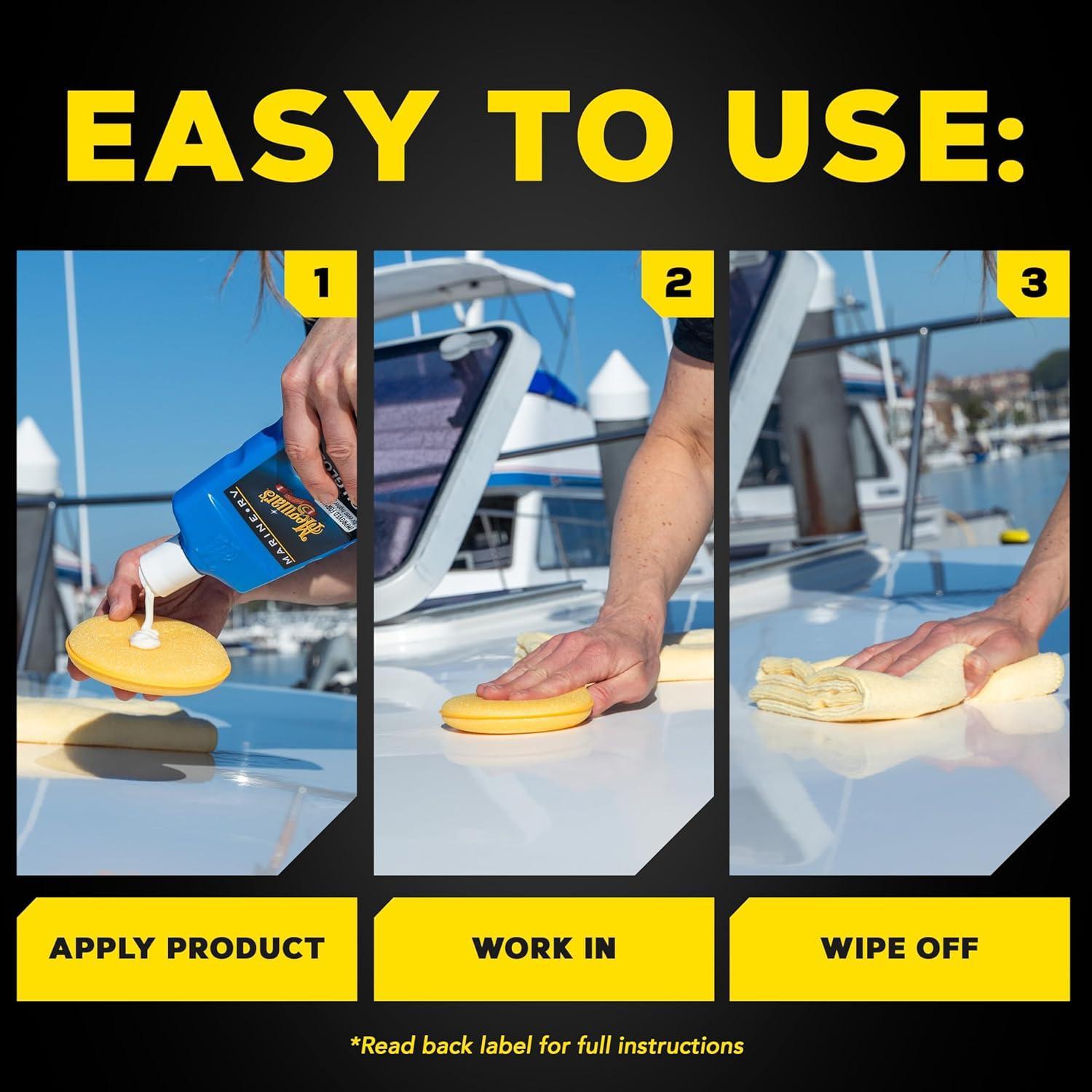 Pulidor de Alto Brillo Meguiar's M4516 para Barcos y RV - 16 Oz