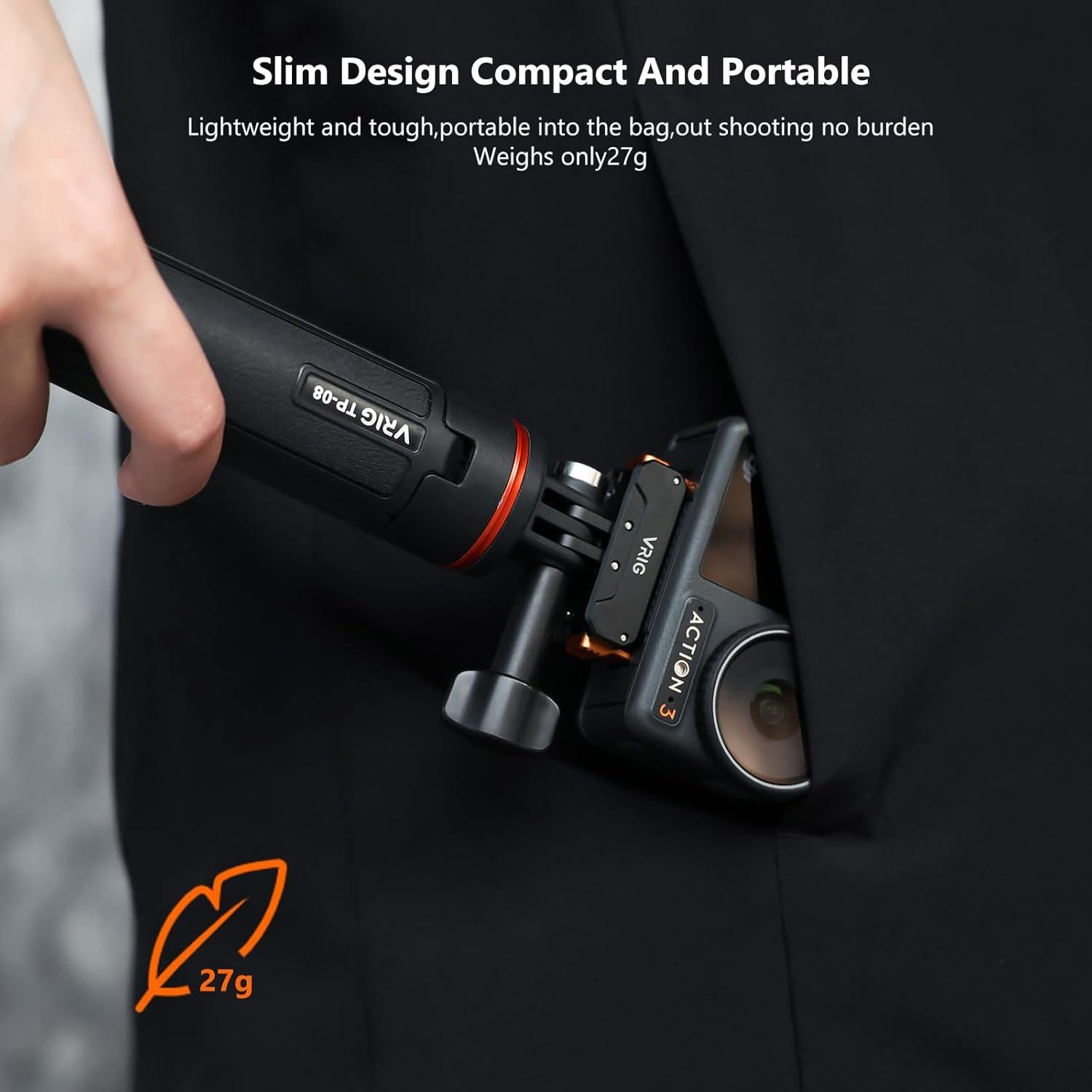 Adaptador Magnético VRIG para DJI Osmo Action 5Pro/4/3 - Liberación Rápida