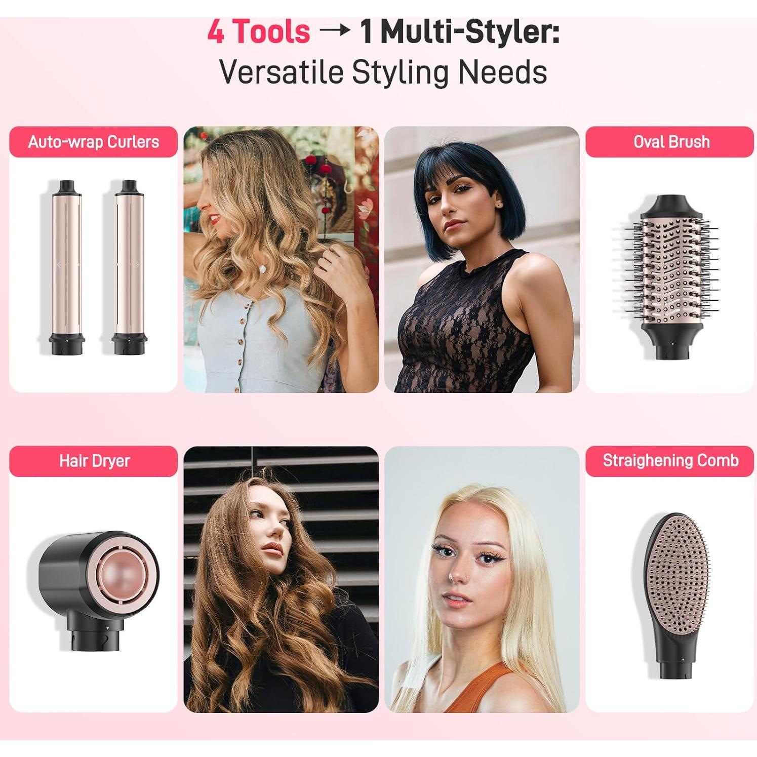 Cepillo Secador de Pelo 5 en 1 MESCOMB Doble Voltaje 1.67kg