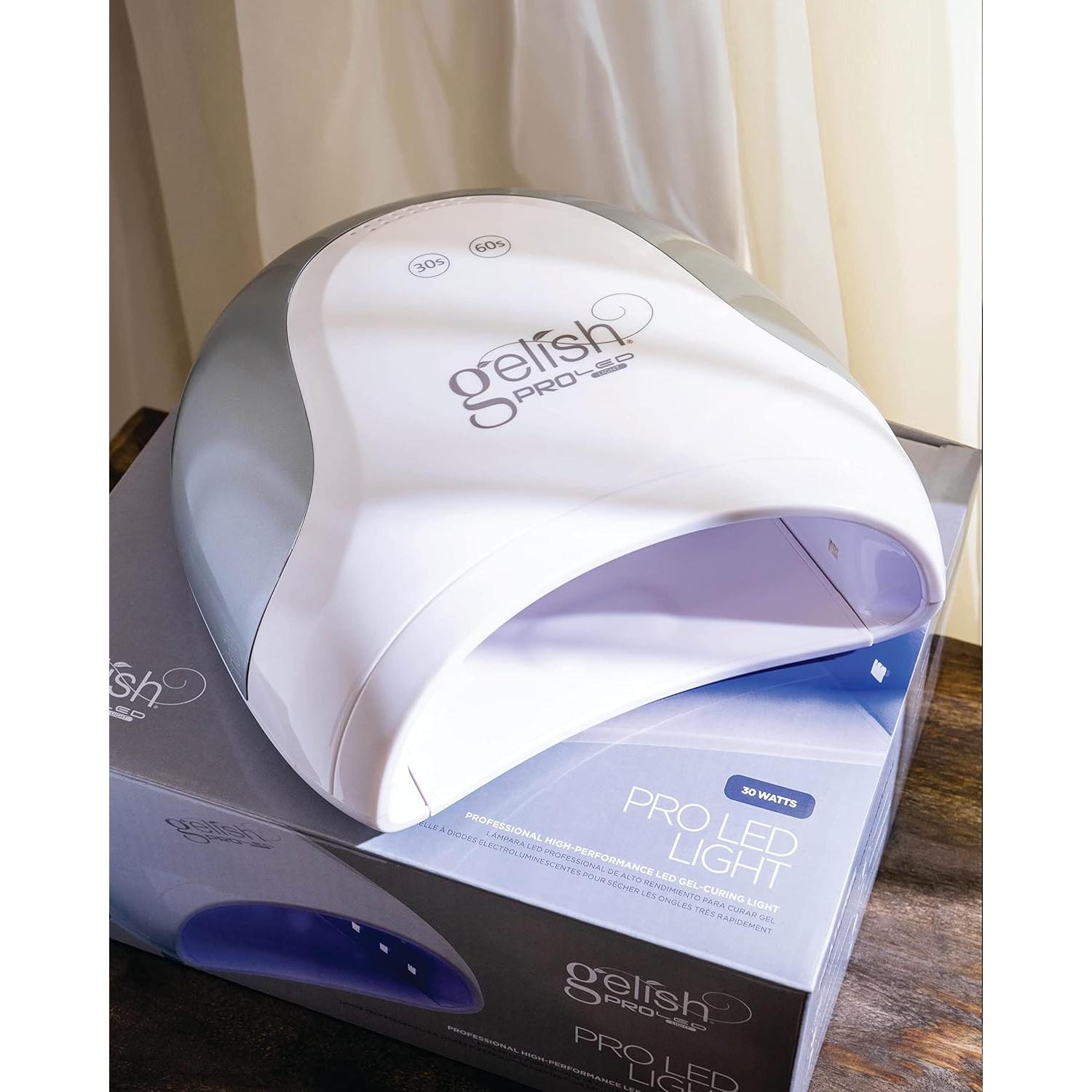 Lámpara de Uñas Gelish Pro LED 30W - Secado Rápido y Compacta