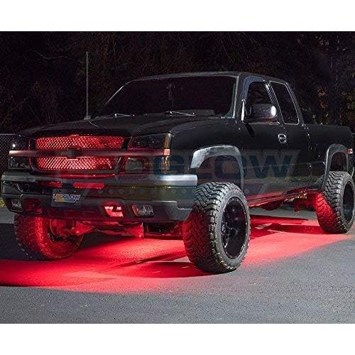 Kit de Iluminación LEDGlow 6pc Rojo para Camiones - Resistente al Agua