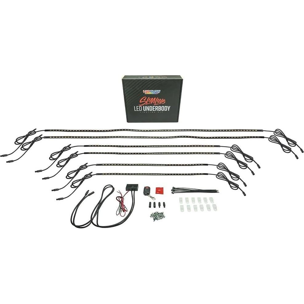 Kit de Iluminación LEDGlow 6pc Rojo para Camiones - Resistente al Agua