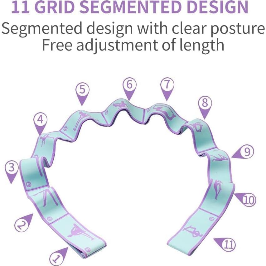 Banda de Resistencia Xensamy 11 Bucles Ajustable para Yoga