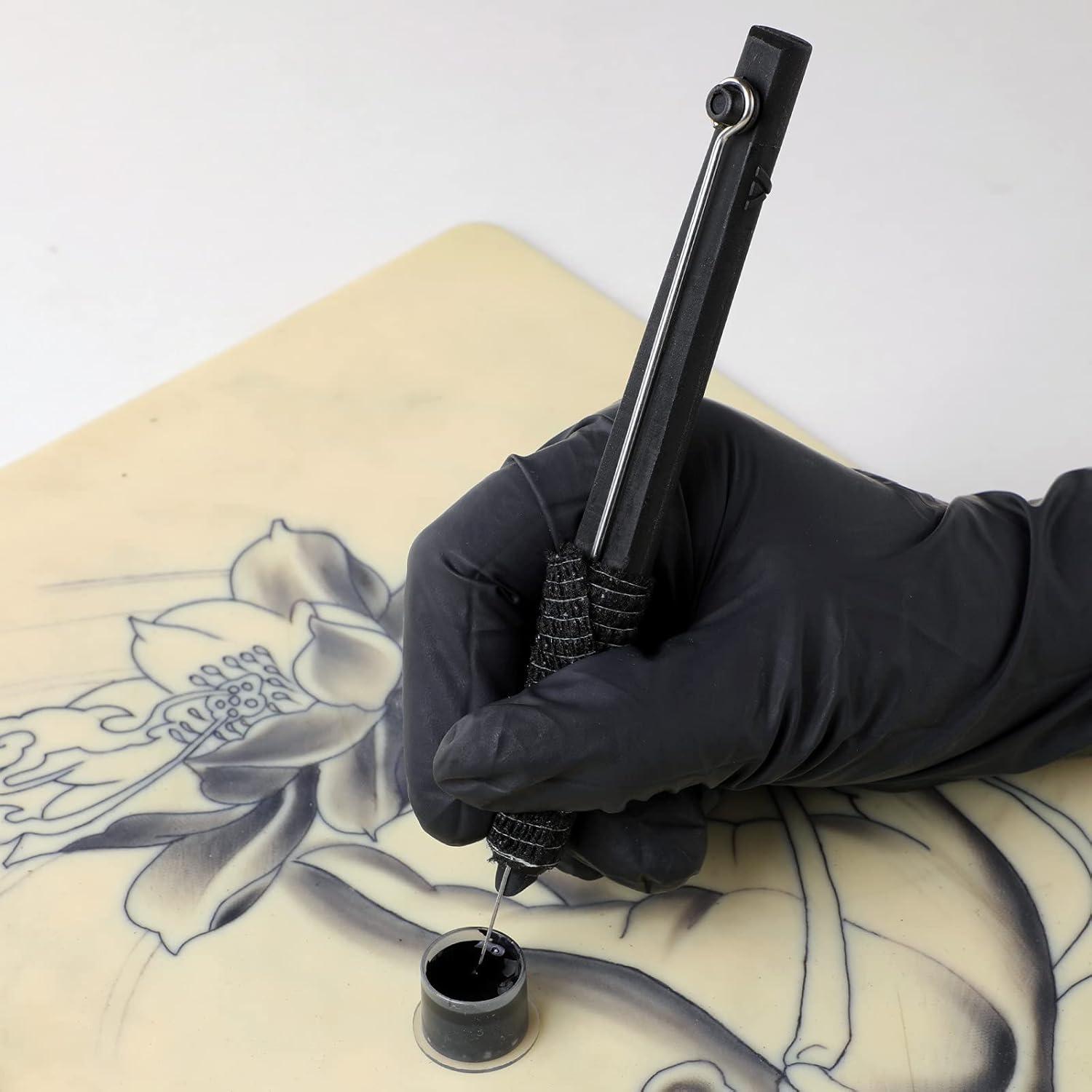 Kit de Tatuaje Hand Poke Solong con 20 Agujas y Tinta