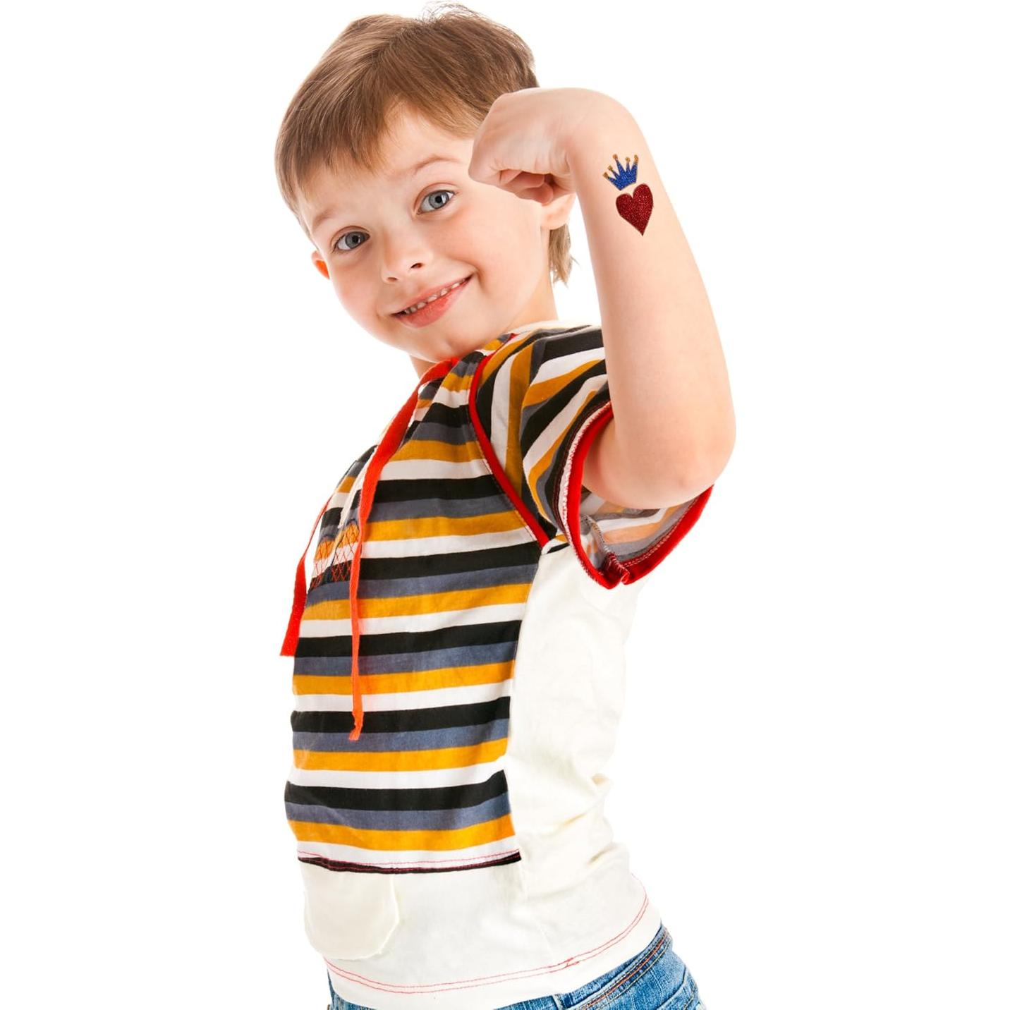 Kit de Tatuajes Temporales de Brillo GlitZGlam - 6 Colores