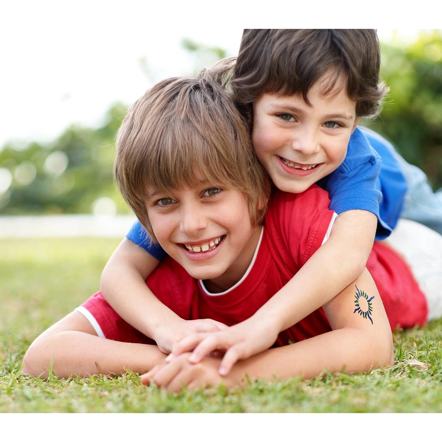 Kit de Tatuajes Temporales de Brillo GlitZGlam - 6 Colores