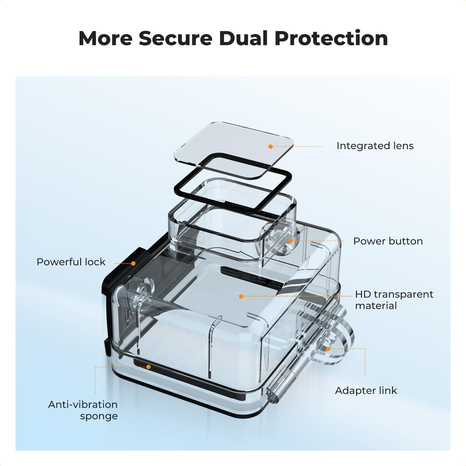Estuche Impermeable K&F Concept para GoPro Hero 13 hasta 60m