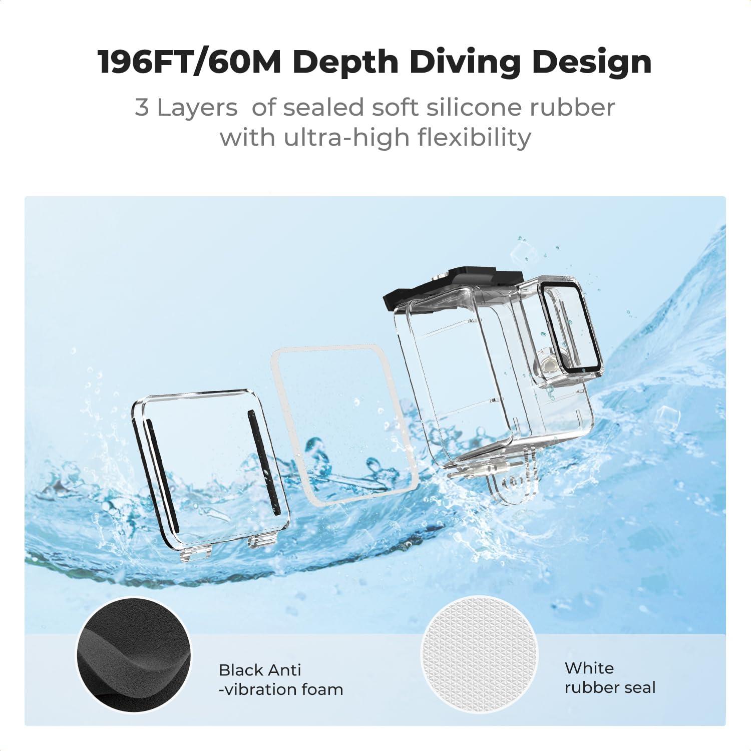 Estuche Impermeable K&F Concept para GoPro Hero 13 hasta 60m