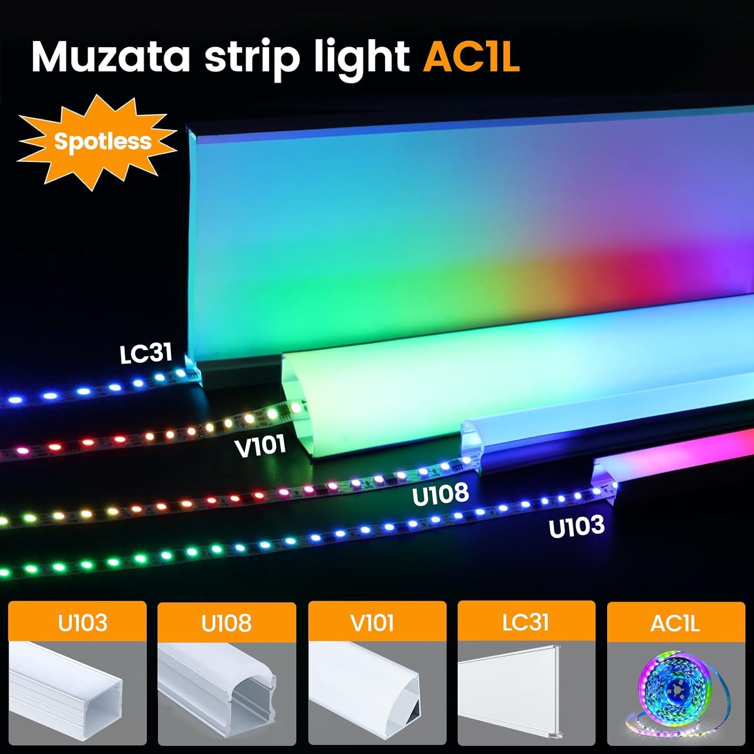 Tira de LED RGB Muzata AC1L 5M 96 LEDs/m Alta Densidad