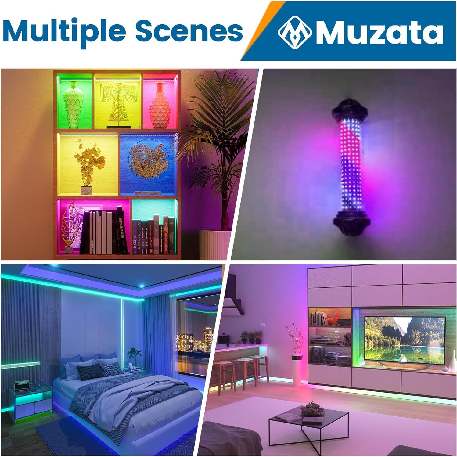 Tira de LED RGB Muzata AC1L 5M 96 LEDs/m Alta Densidad