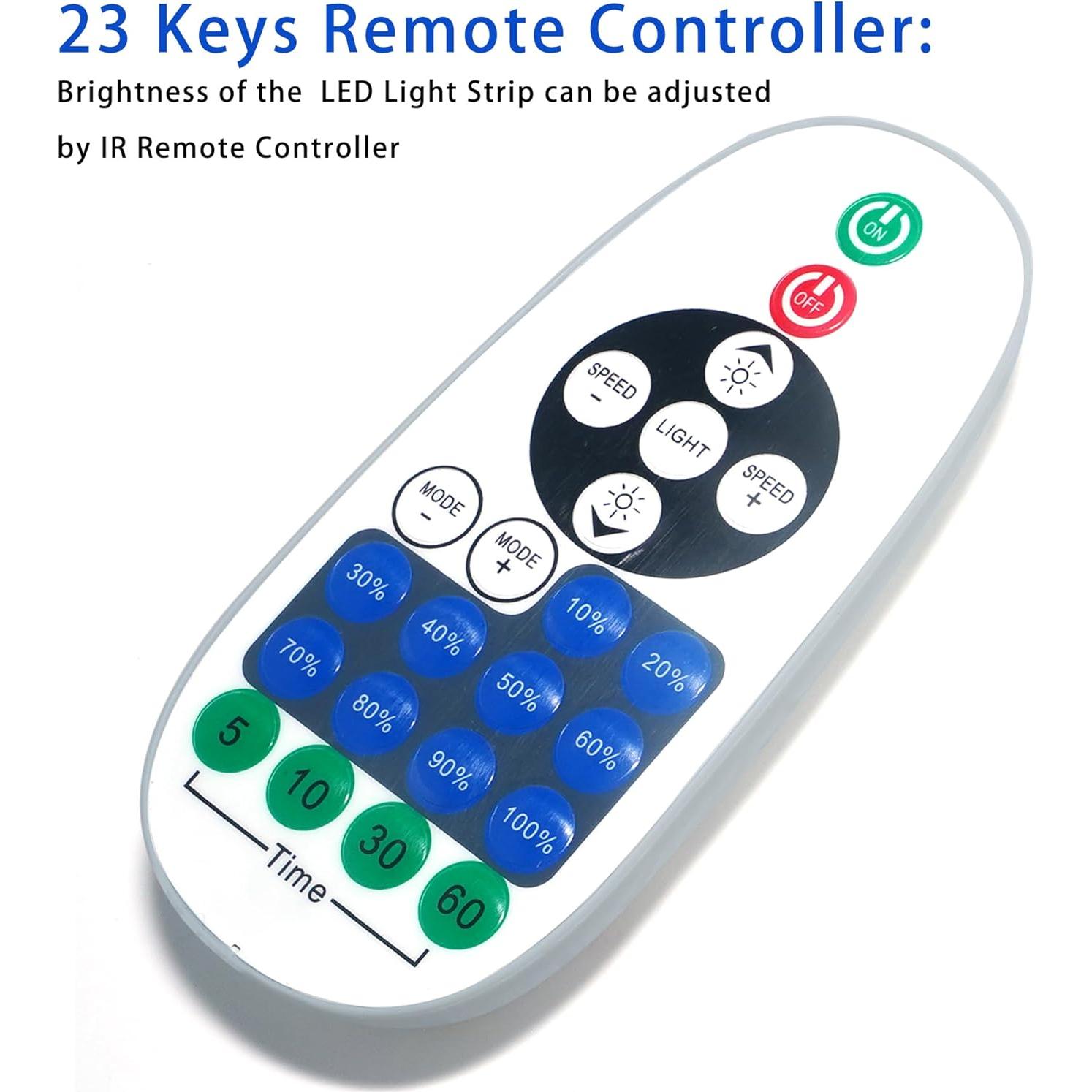 Control Remoto LED JBEIY para Cintas de 12V DC - 23 Teclas