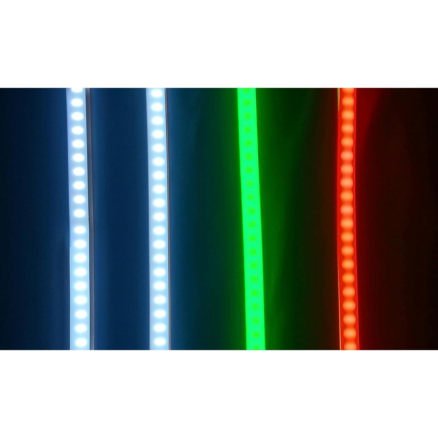 Tiras LED Neón Rojas, Verdes y Blancas 30.48 cm para Barcos