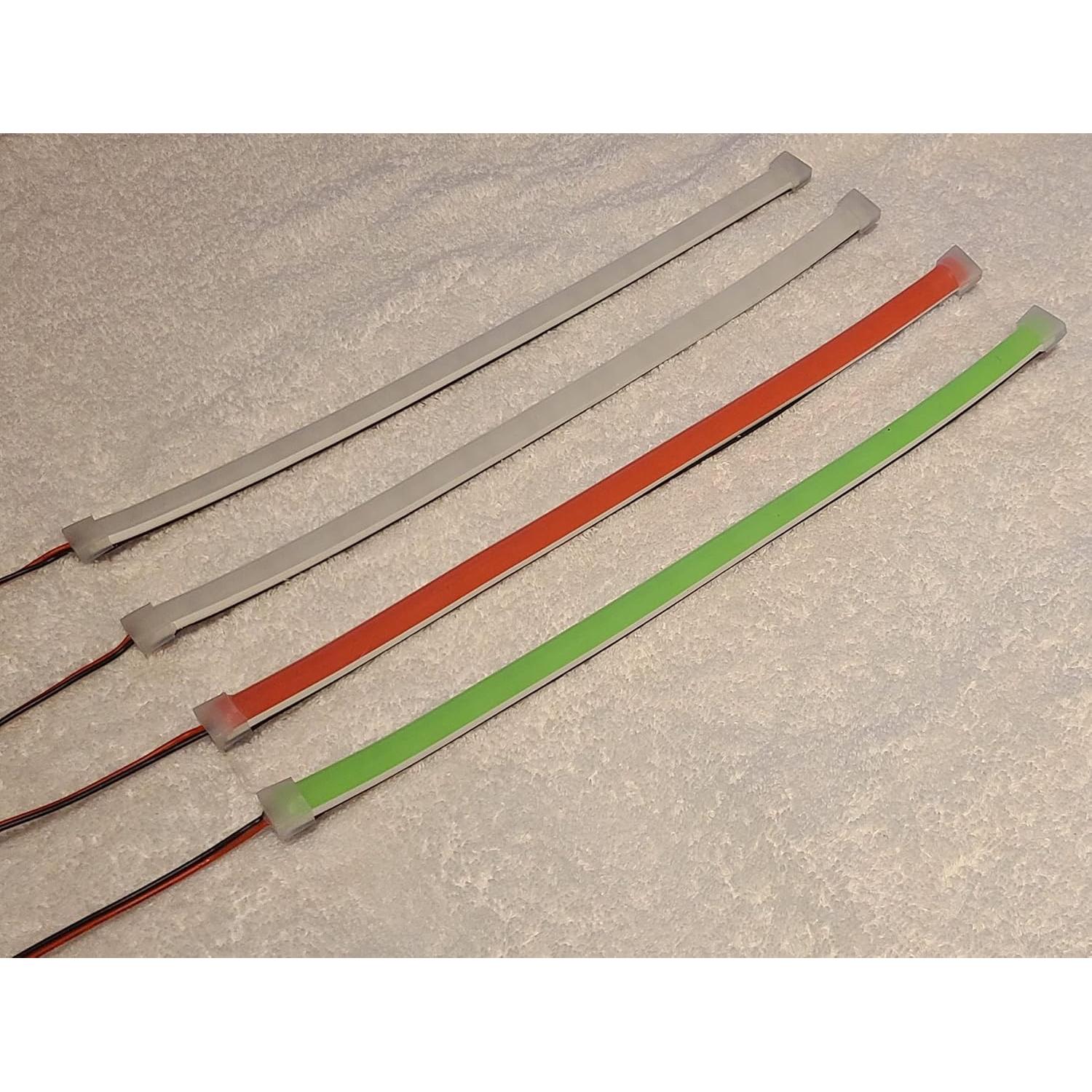 Tiras LED Neón Rojas, Verdes y Blancas 30.48 cm para Barcos