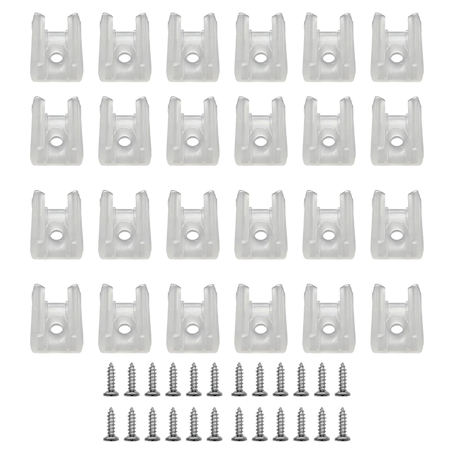 120 Clips de Fijación para Cinta de Luz LED 10mm - GHR00101