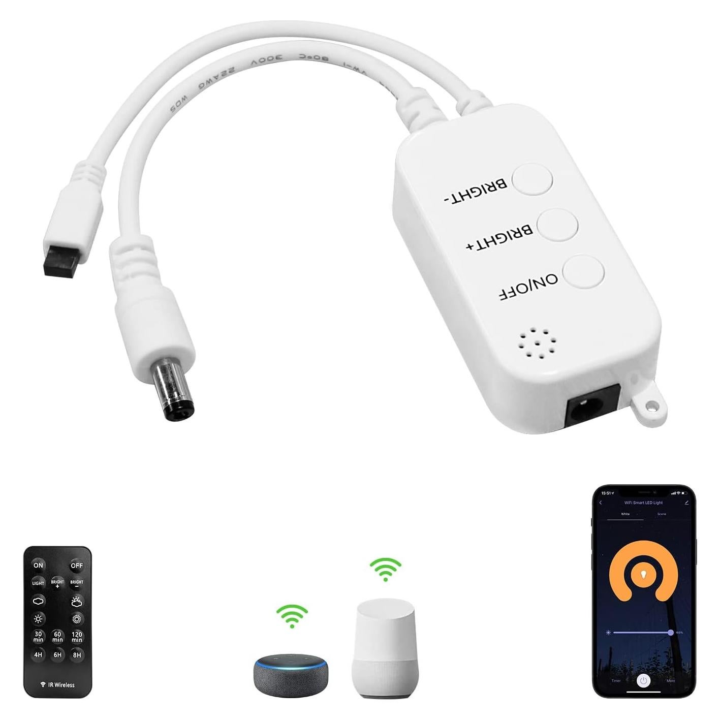 Controlador WiFi Inteligente AIBOO para Luces LED 28W