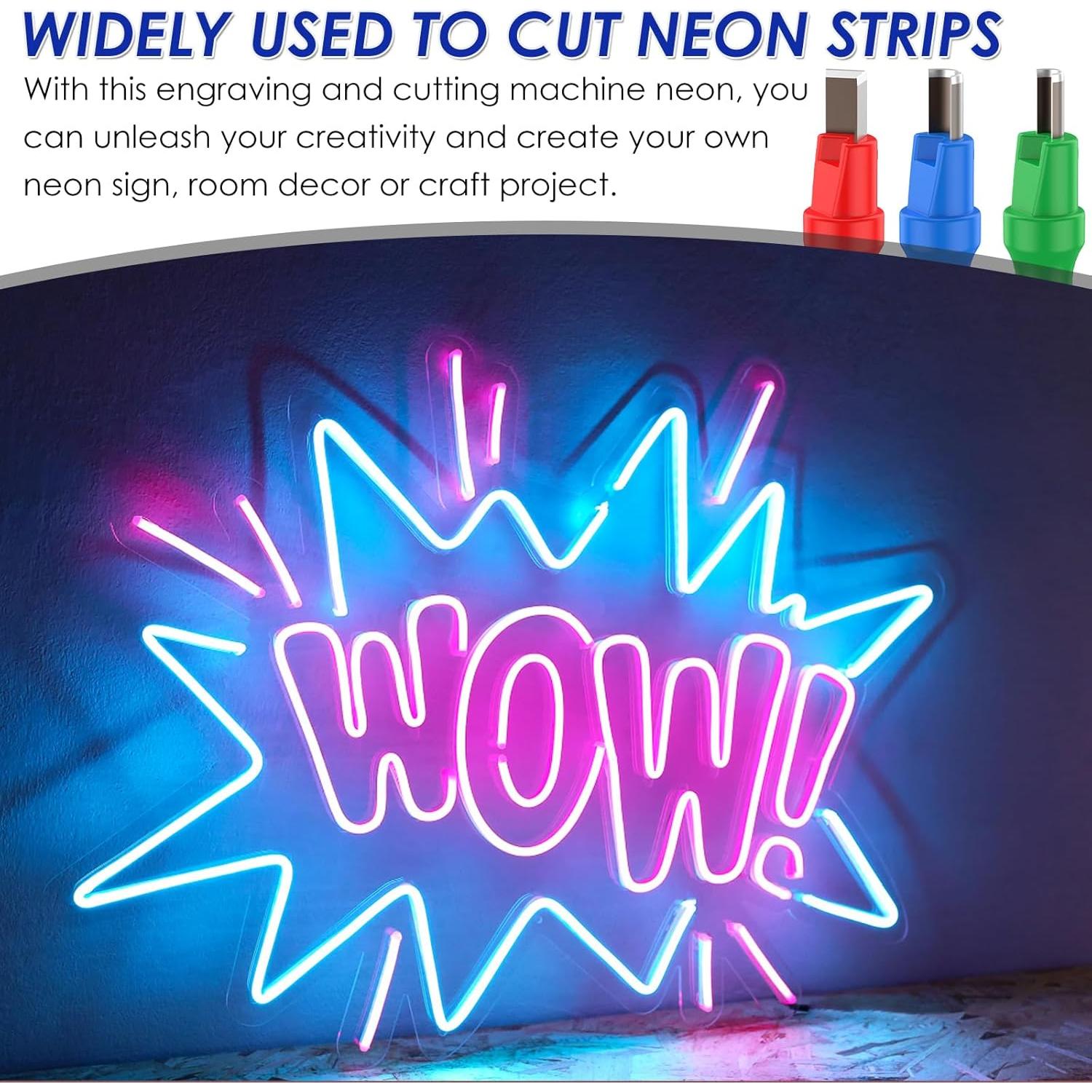 Cortador de Luz Neón SHASUXTING 3 Piezas Acero HSS