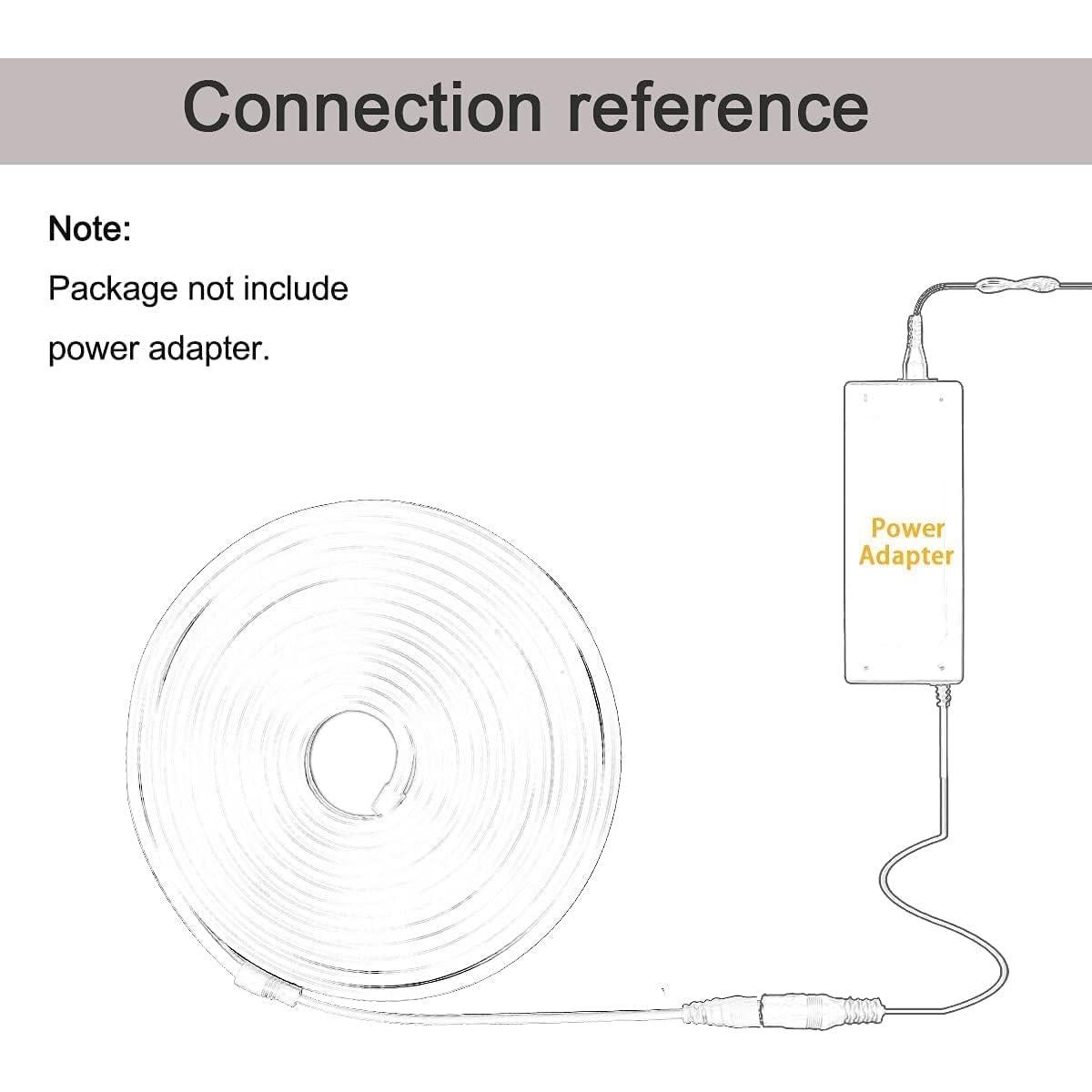 Tira LED de Neón 5m ZFB 600 LEDs Rojo DC 12V IP65