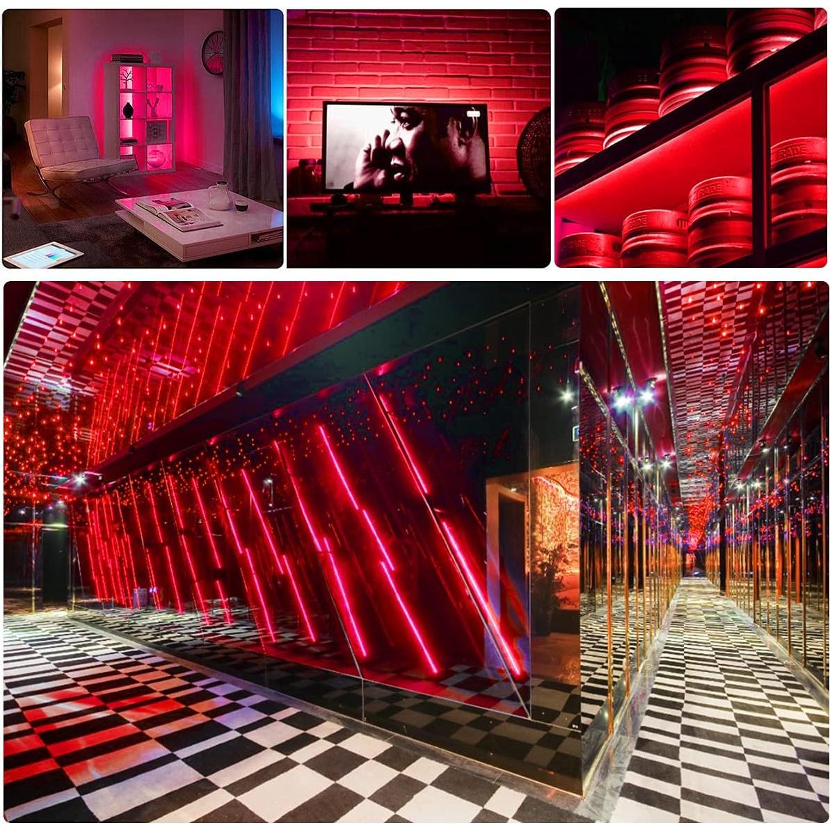 Tira LED de Neón 5m ZFB 600 LEDs Rojo DC 12V IP65