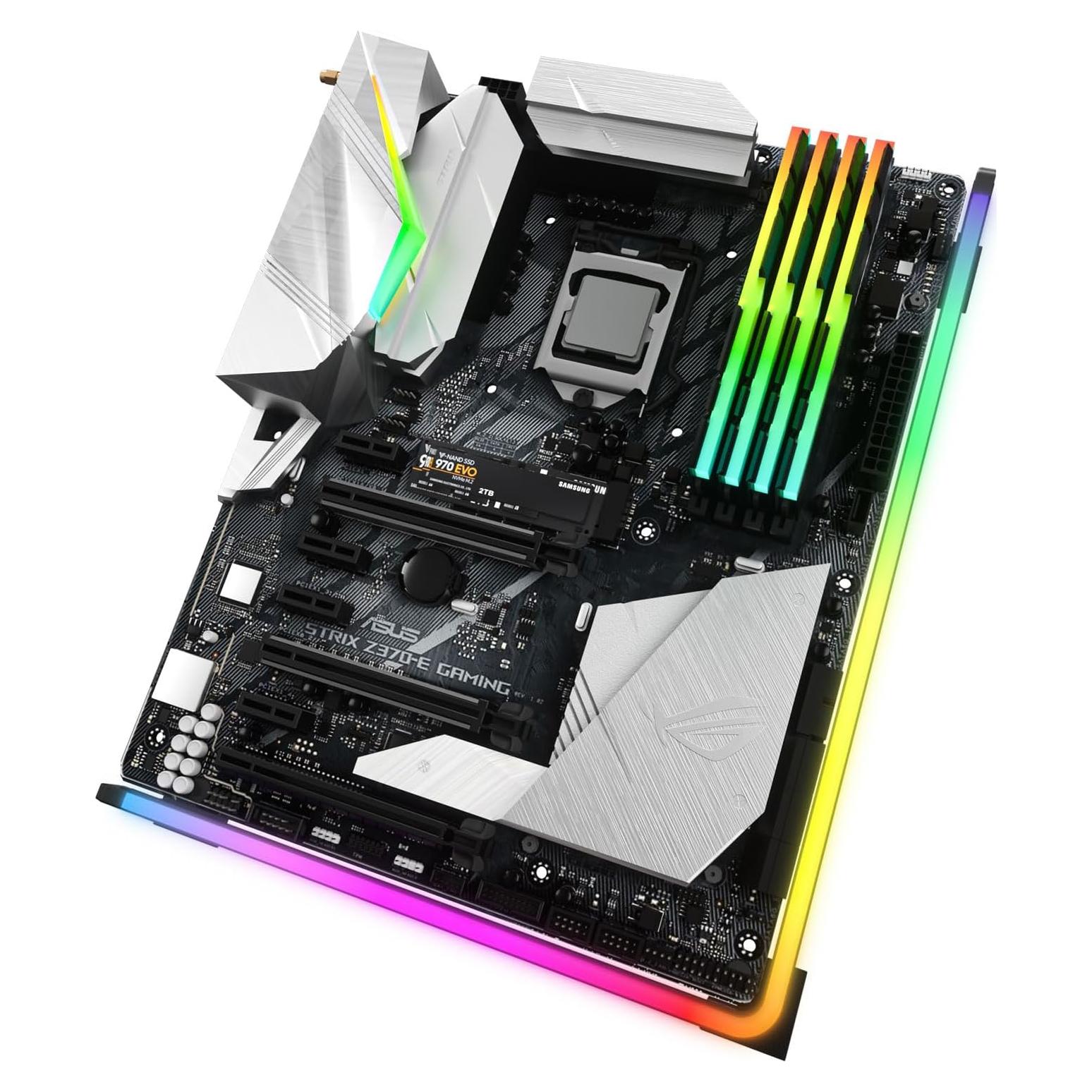 Tira LED ARGB Vetroo 55 cm para PC con 8 Soportes