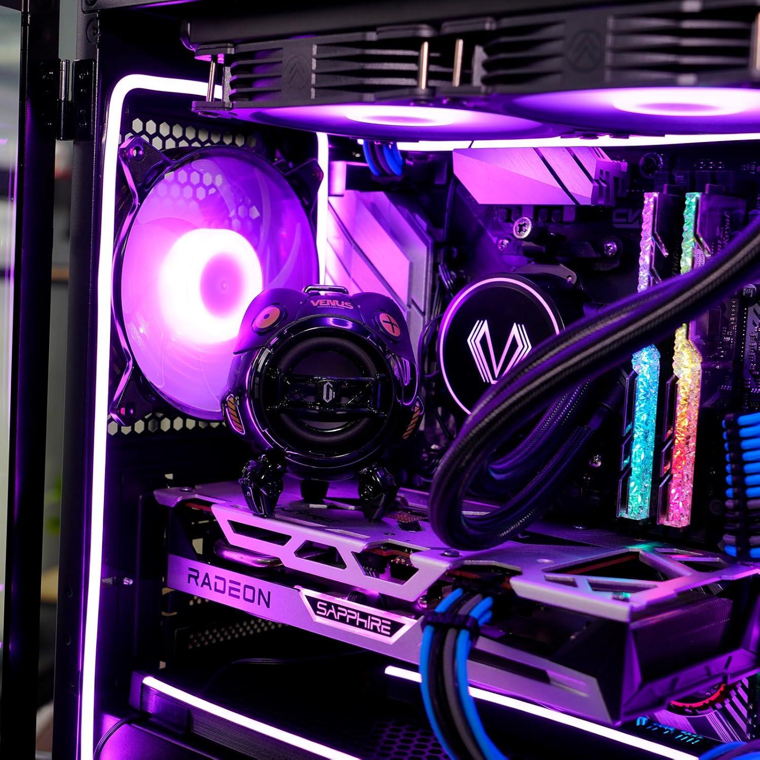 Tira LED ARGB Vetroo 55 cm para PC con 8 Soportes