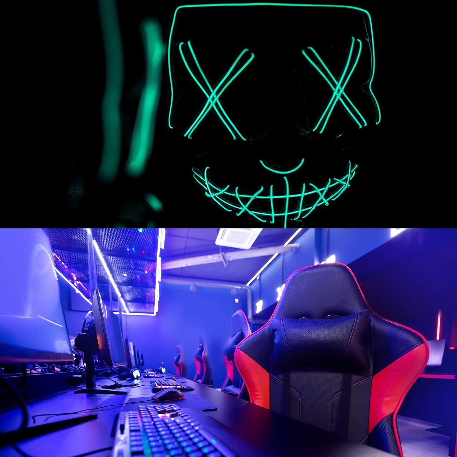 Tuanse 10 Cables LED Neón de 3m con Batería para Decoración