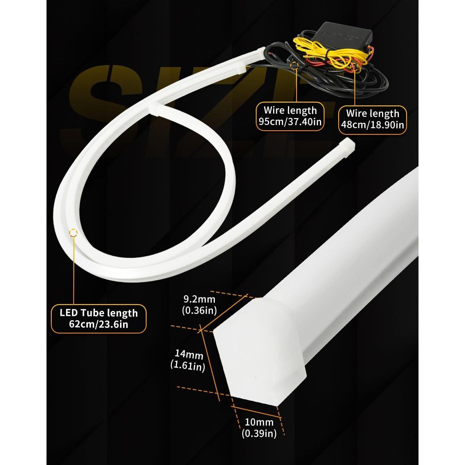 Tiras LED Secuenciales Qasim 60CM RGB Control APP Bluetooth