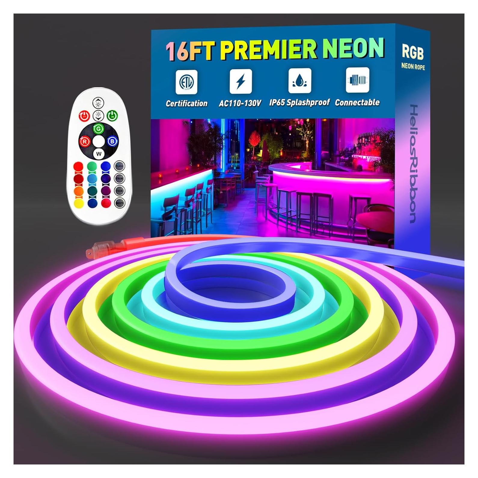 Tira LED Neón RGB 5m HelioRibbon Control Remoto IP65