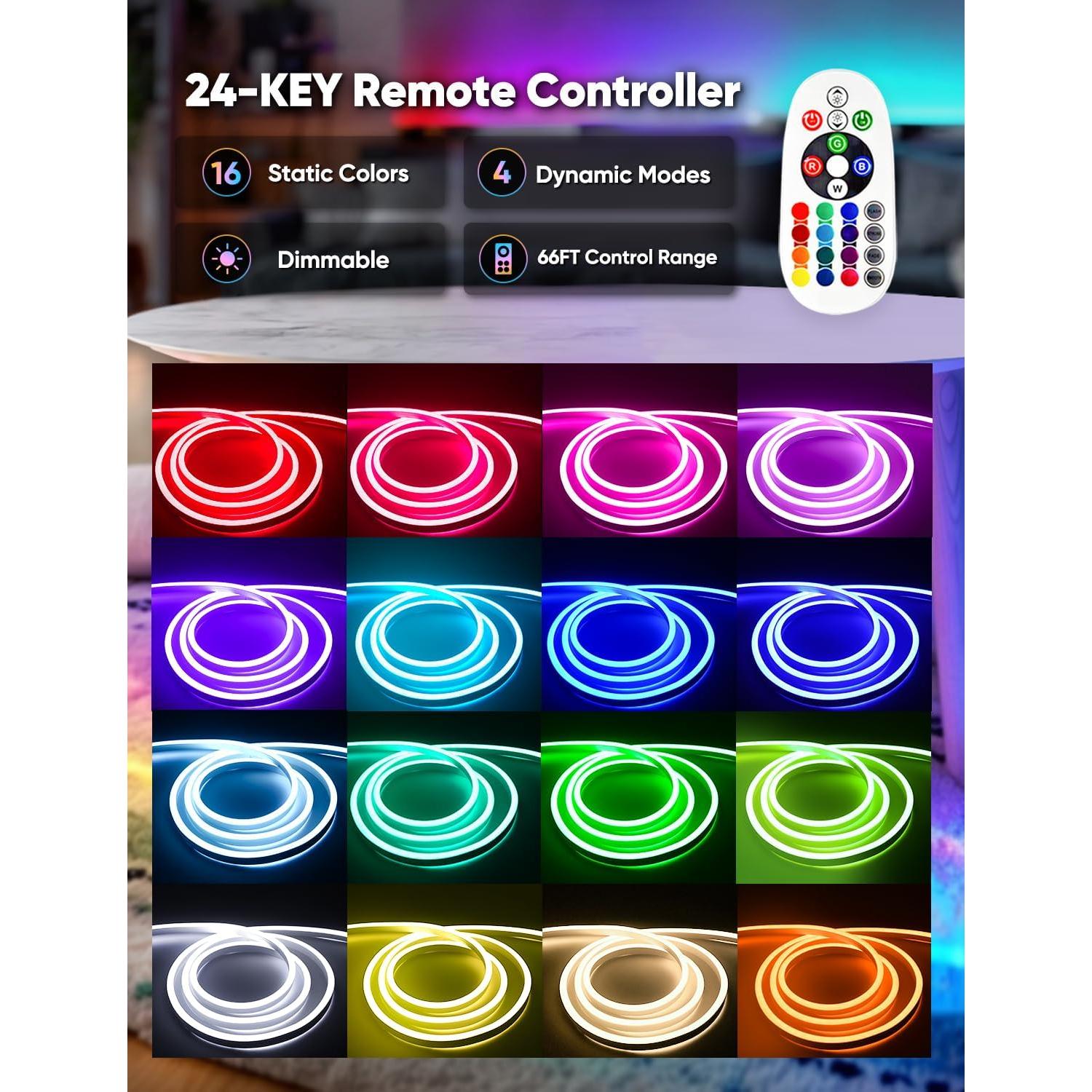 Tira LED Neón RGB 5m HelioRibbon Control Remoto IP65