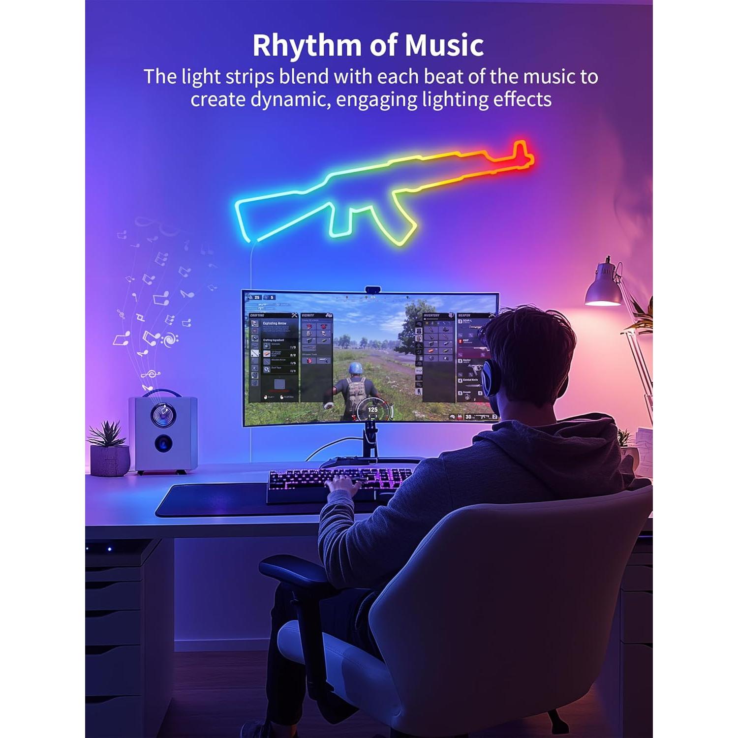 Luz de Neón LED Inteligente ISyncPlug 5m RGBIC Control App