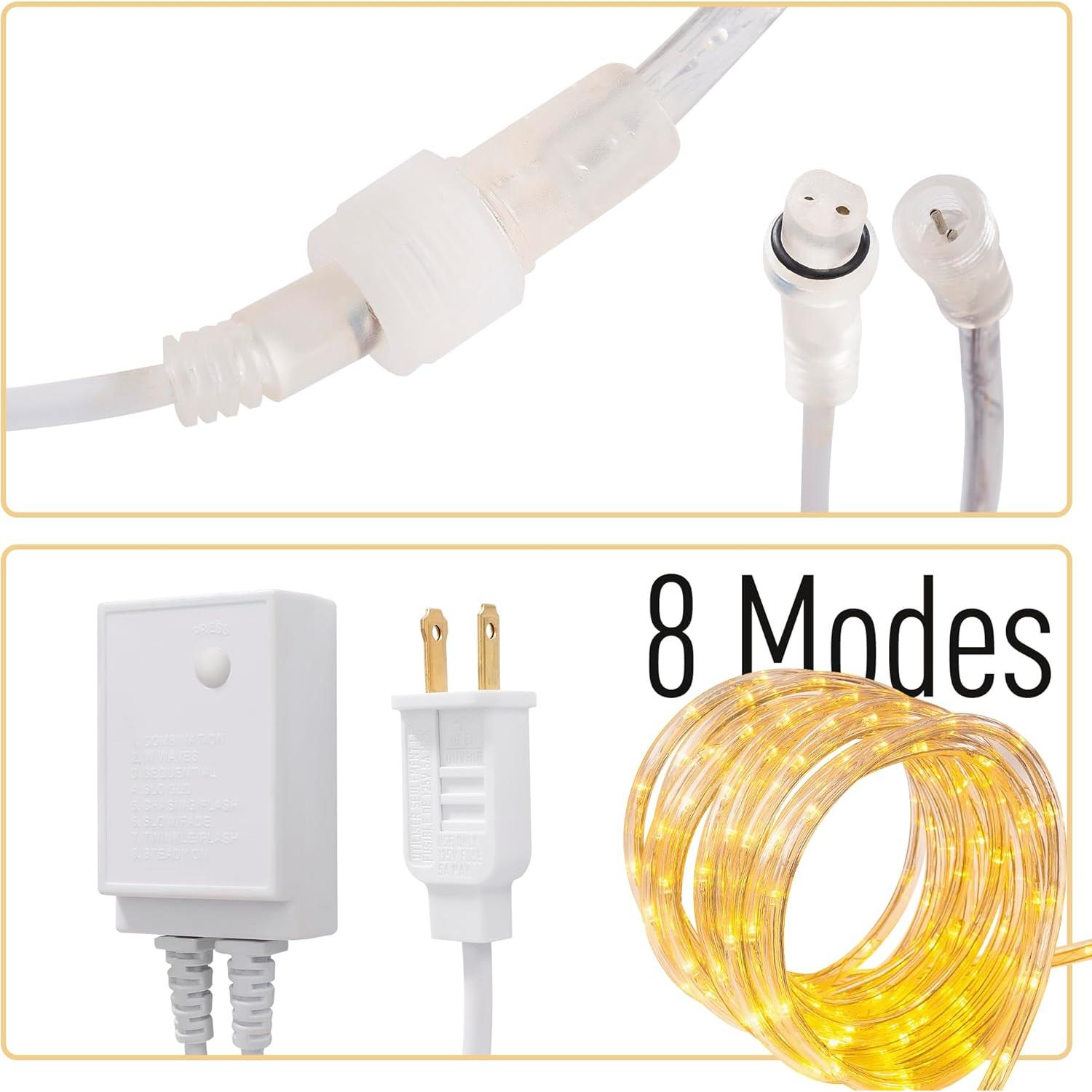 Luces de Cuerda LED Impermeables CHORLED 6.1m Blanco Cálido