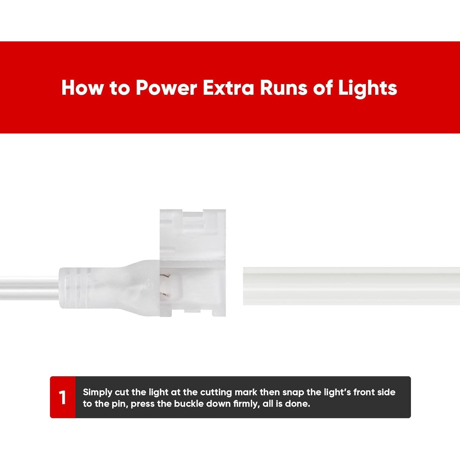 Cable de Alimentación LED Shine Decor 1.83m con Fusible - Paquete de 3